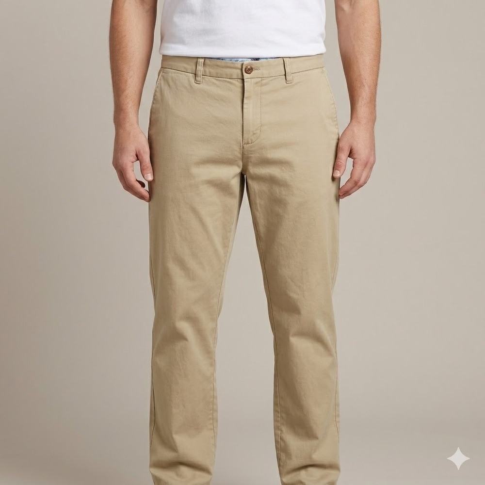 Tommy Bahama Men's Khaki Chino Pant Floral Trim 36x32